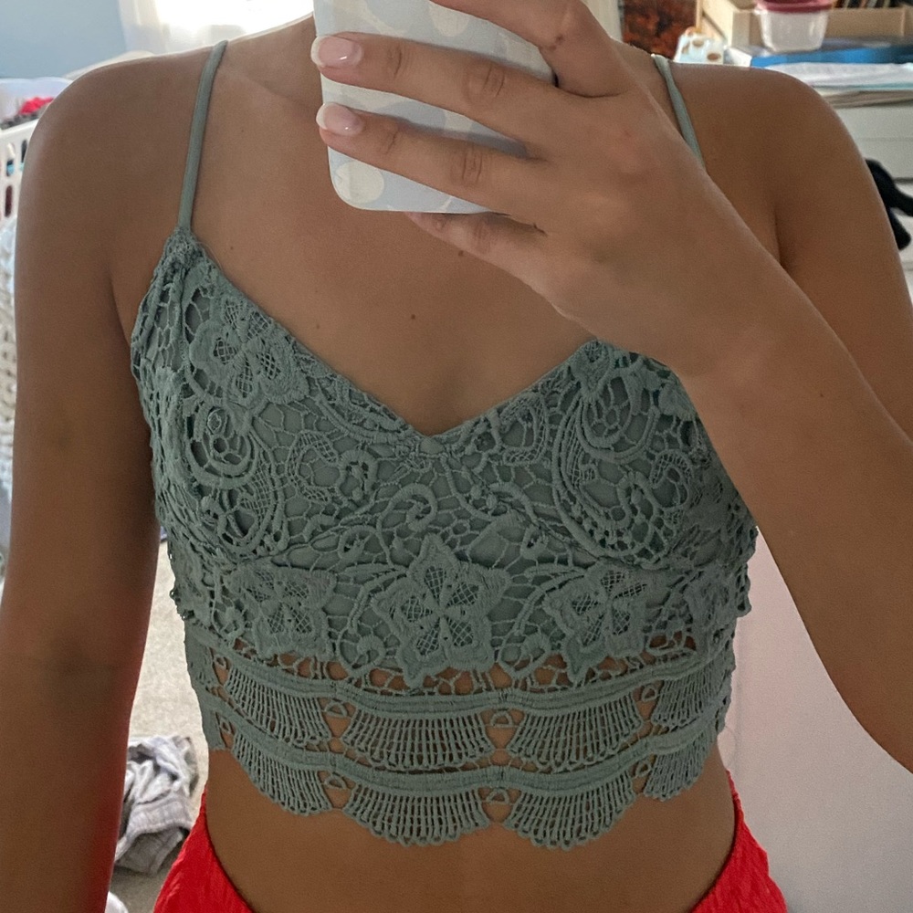 Lace crop top
